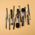 MASTER SERIES - 12 PCS CLASSIC BRUSH KIT - BRIGHT SILVER - EIGSHOW Beauty